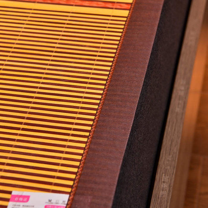 91家纺网 家纺一手货源 找家纺 苏迪凉席竹席2025新款竹席凉席冰丝席碳化双面印花藤草席 精品羊毛丝