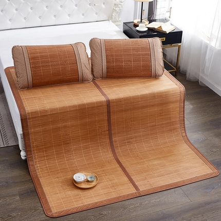 苏迪凉席竹席2025新款竹席凉席冰丝席碳化双面印花藤草席 3.2碳化席