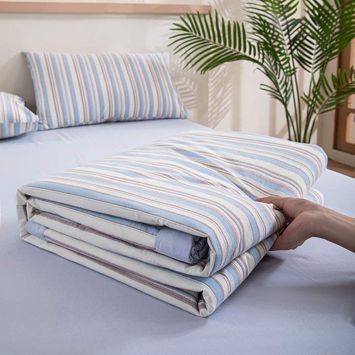 91家纺网 家纺一手货源 找家纺 （总）吾诺 2025 全棉色织水洗棉夏被大豆夏被四件套被子被芯空调被夏凉被