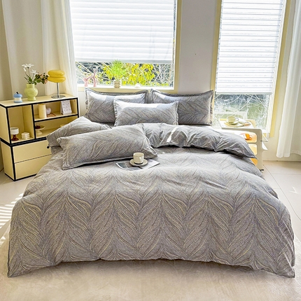 91家纺网 家纺一手货源 找家纺 （总）梵巢家纺 2025新款芦荟棉四件套和单品印花四件套 床笠款四件套