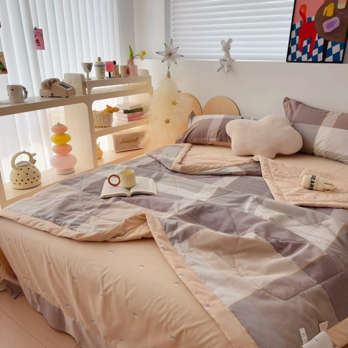 91家纺网 家纺一手货源 找家纺 于果 2025新款全棉纯棉夏被夏凉被空调被四件套 悉尼