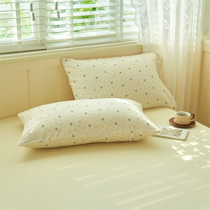 91家纺网 家纺一手货源 找家纺 金鹰 2025新款A类纯棉双层纱大豆夏被四件套全棉夏凉被空调被 玫瑰花语