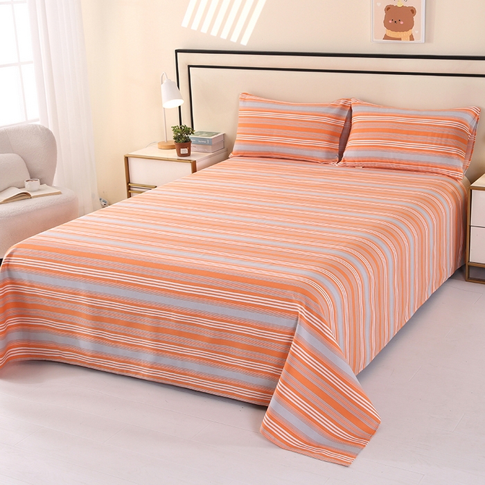 91家纺网 家纺一手货源 找家纺 望淮家纺 2025新款老粗布凉席床单三件套 热恋