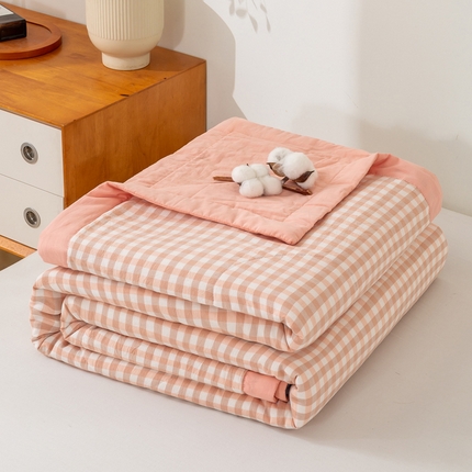 91家纺网 家纺一手货源 找家纺 （总）美梦之都2025新款A类色织水洗棉夏被新疆棉花被空调被夏凉被被子被芯