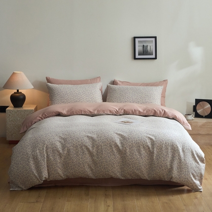 91家纺网 家纺一手货源 找家纺 （总）涵宸家纺 2025新款全棉双层纱印花四件套