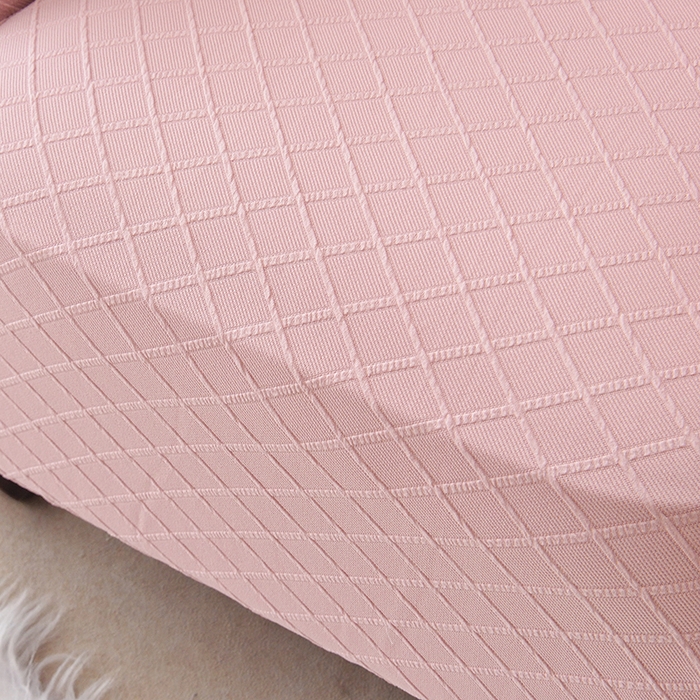 91家纺网 家纺一手货源 找家纺 2025新款菱形格大号老虎椅套 桃粉