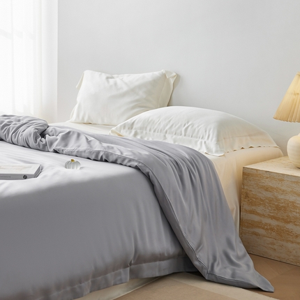 91家纺网 家纺一手货源 找家纺 （总）简纯主义 2025新款A类100S超细旦天丝简约纯色单品被套