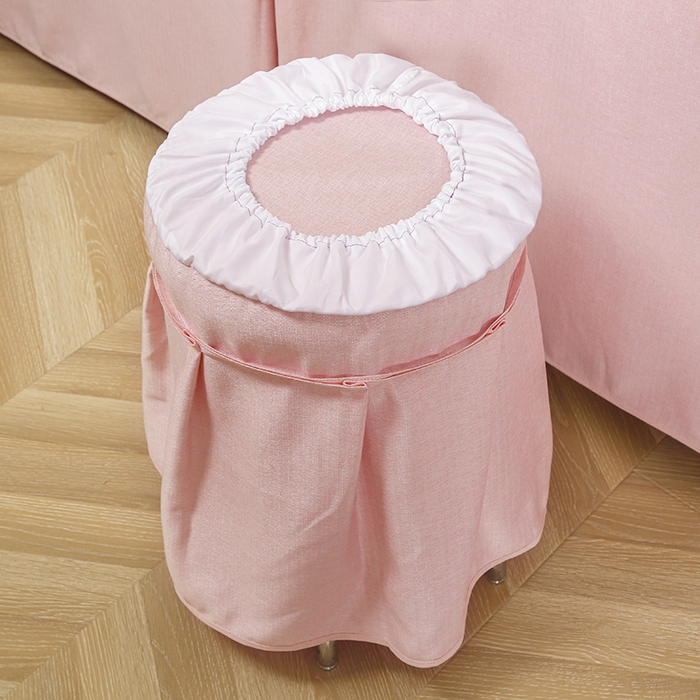 91家纺网 家纺一手货源 找家纺 芙怡 2025春夏新款8023款棉麻绒美 容床罩-花颜系列 花颜-粉