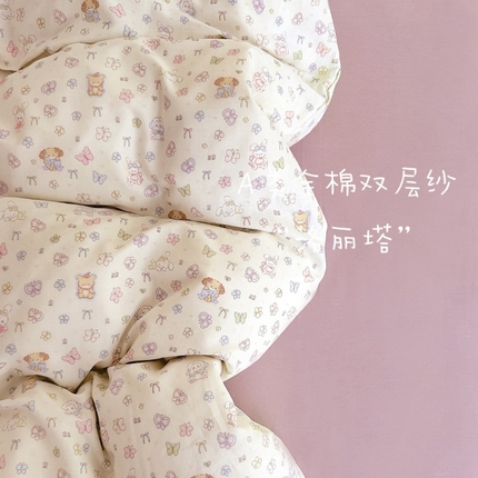 91家纺网 家纺一手货源 找家纺 （总）优品阁  2025新款A类全棉有氧双层纱四件套