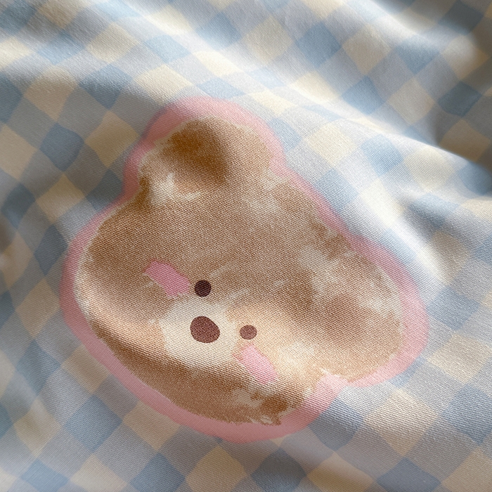 91家纺网 家纺一手货源 找家纺 麦伦家居 2025新品 全棉卡通小清新跑量款系列四件套 甜蜜小狗