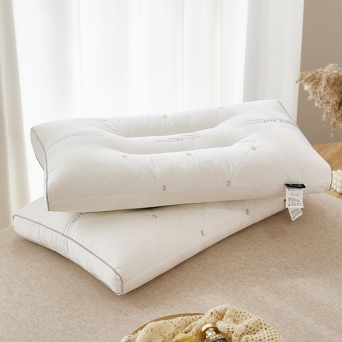 91家纺网 家纺一手货源 找家纺 （总）蚕阿婆2025新款扁平低枕护颈助睡眠枕