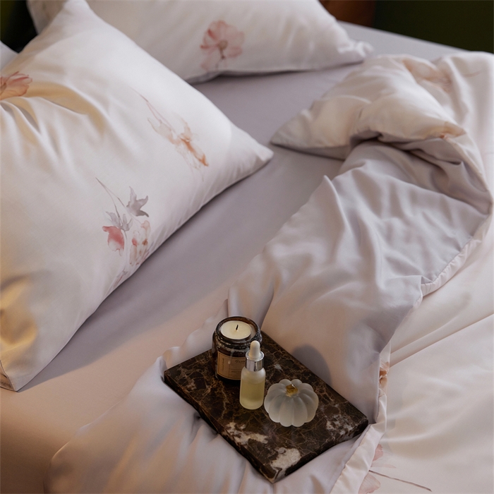 91家纺网 家纺一手货源 找家纺 时年家纺 2025新款莱赛尔天丝印花系列四件套遥花知