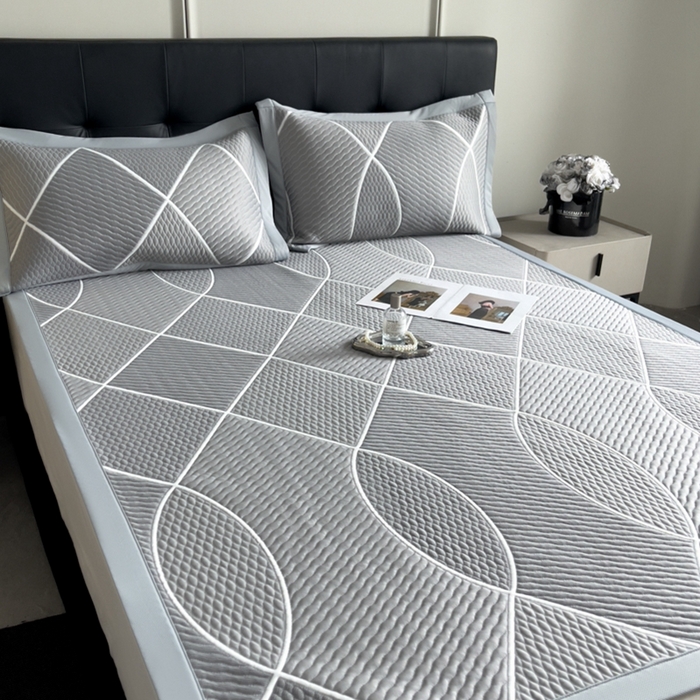 91家纺网 家纺一手货源 找家纺 慕尚家纺 2025新款泡泡大PE提花软席 交织 灰