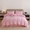 91家纺网 家纺一手货源 找家纺 2025年纯色双拼60支纯棉被套 白桃粉