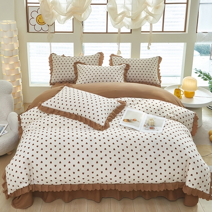 91家纺网 家纺一手货源 找家纺 （总）美之润家纺2025新款针织棉被套床盖纯色四件套