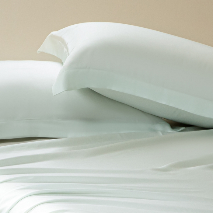 91家纺网 家纺一手货源 找家纺 涵宸家纺  2025新款天丝-天丝棉-纯色单枕套-场景2 枕套-空绿