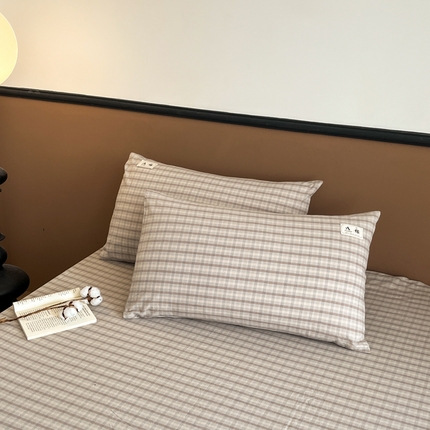 21度C 2025复古风全棉A类枕套 日落灰