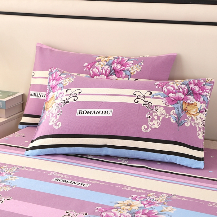 91家纺网 家纺一手货源 找家纺 望淮家纺 2025新款老粗布凉席床单三件套 花韵