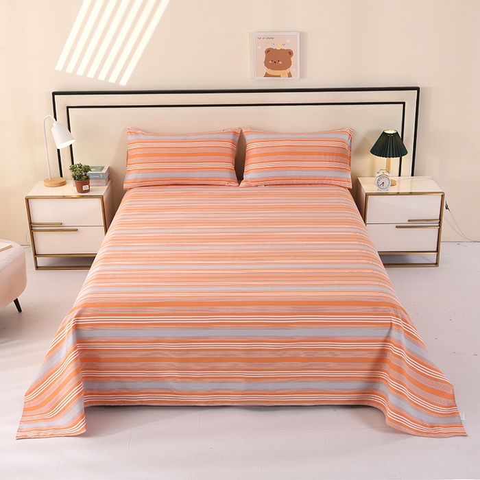 91家纺网 家纺一手货源 找家纺 望淮家纺 2025新款老粗布凉席床单三件套 热恋