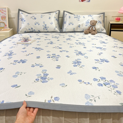 莱米家纺 2025新款小清新数码冰藤系列软席 花之恋