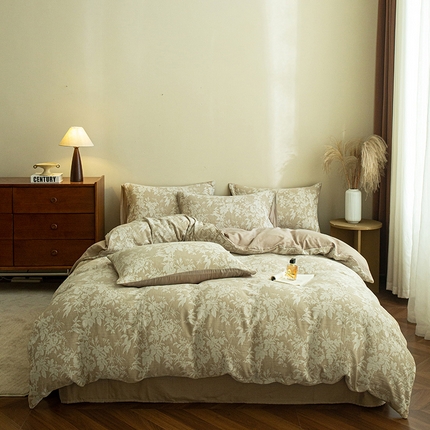 91家纺网 家纺一手货源 找家纺 （总）2025新款A类全棉三层纱四件套