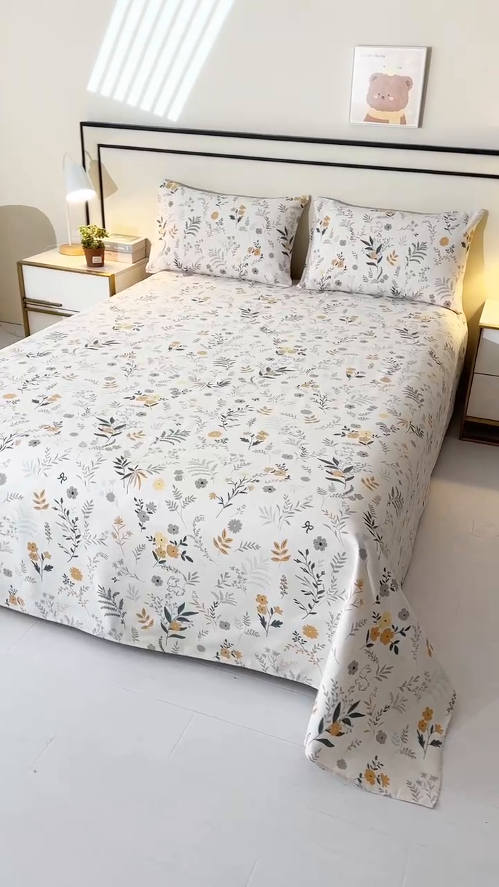 91家纺网 家纺一手货源 找家纺 望淮家纺 2025新款老粗布凉席床单三件套 西雅