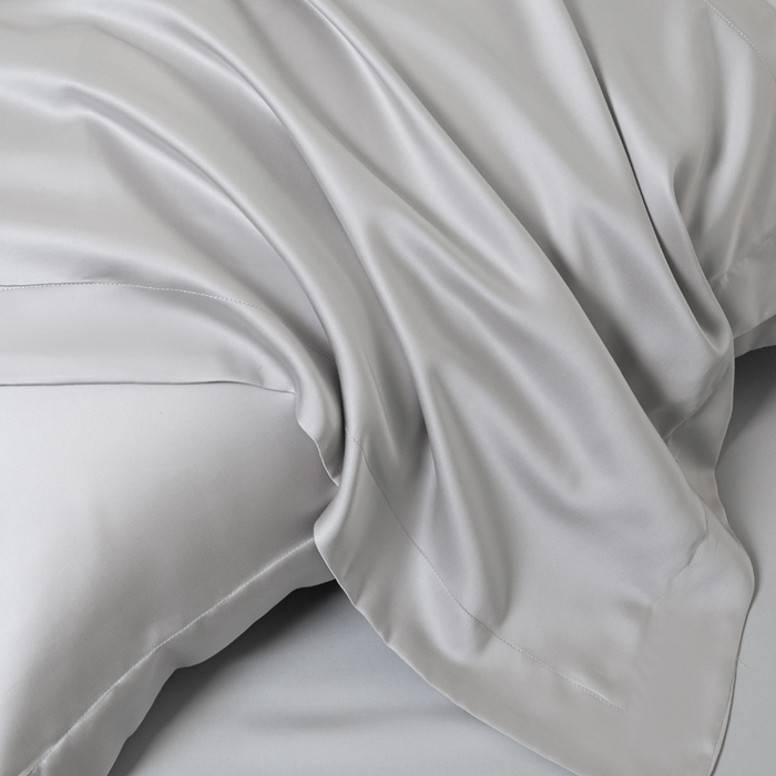 91家纺网 家纺一手货源 找家纺 涵宸 2025新款天丝-天丝棉-纯色单床单-场景2 时尚灰