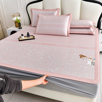 （总）小牛席业 2025新款琉璃叶语-碳光冰丝席系列（床笠款）