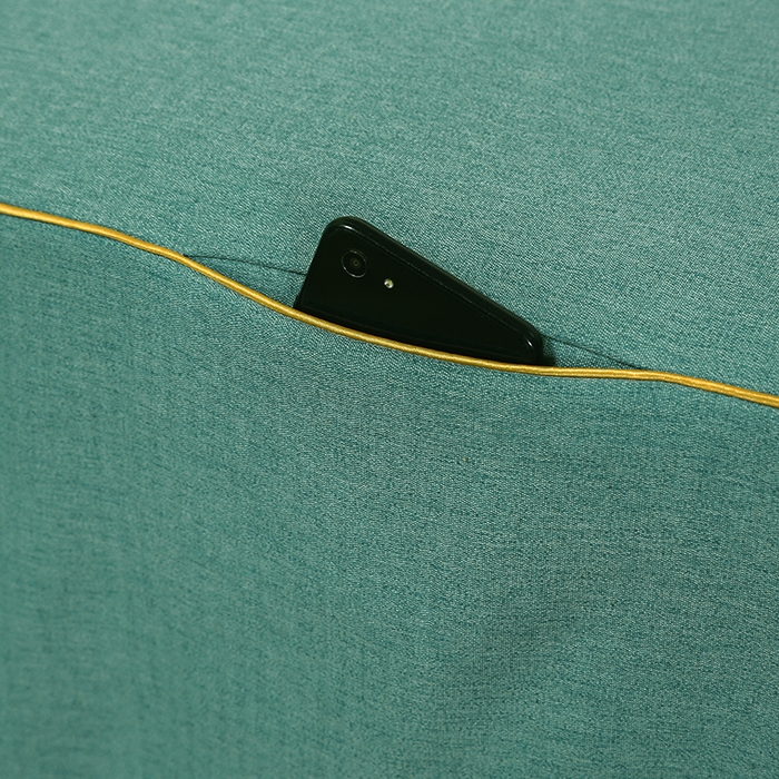 91家纺网 家纺一手货源 找家纺 芙怡 2025春夏新款8023款棉麻绒贴花美 容床罩-花漾系列 花漾-墨绿