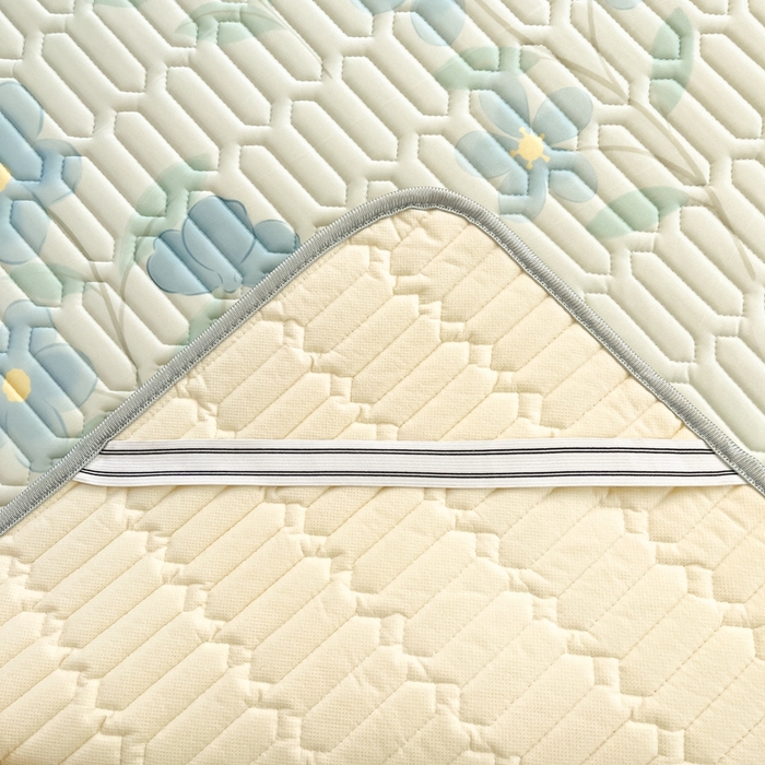 91家纺网 家纺一手货源 找家纺 川悦生活 2025新款小阪凉感丝印花凉席 水色花语