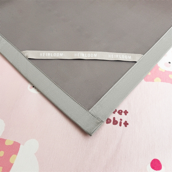 91家纺网 家纺一手货源 找家纺 雯豆2025夏季新品冰藤印花凉席三件套平铺绑带款冰丝凉席三件套 冰藤席-绑带款-甜蜜小兔