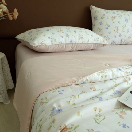 朵美 2025新款50支天丝印花夏被+夏被四件套 茗烟