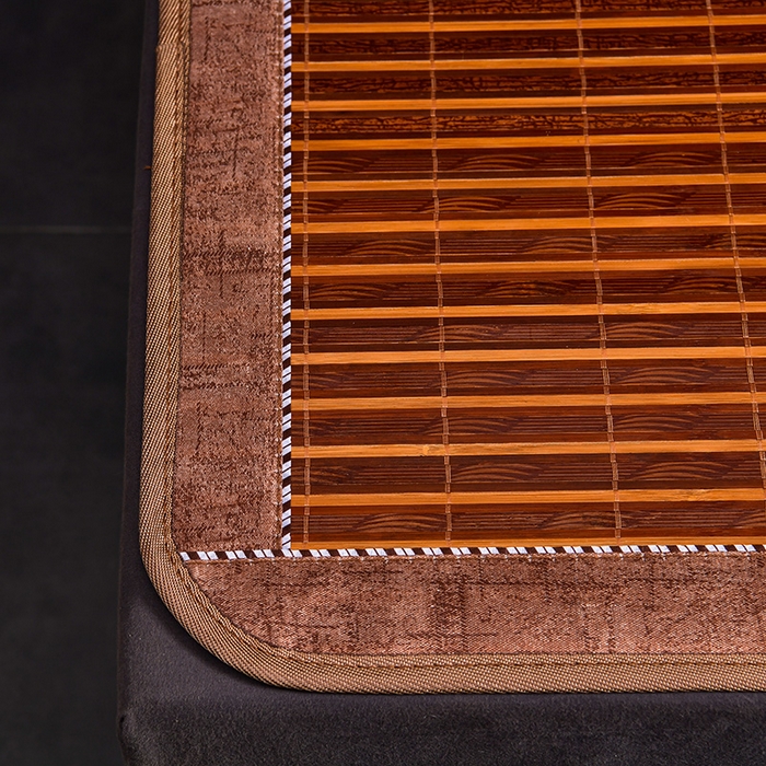 91家纺网 家纺一手货源 找家纺 苏迪凉席竹席2025新款竹席凉席冰丝席碳化双面印花藤草席 红木纹