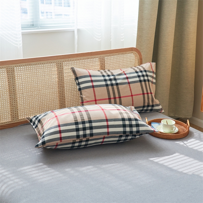 91家纺网 家纺一手货源 找家纺 2025新款A类纯棉水洗棉色织棉花夏被四件套全棉空调被夏凉被 苏格兰