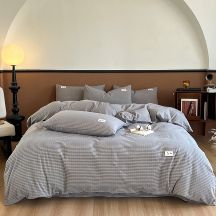 21度C 2025复古风全棉A类母婴级四件套 晚晴兰