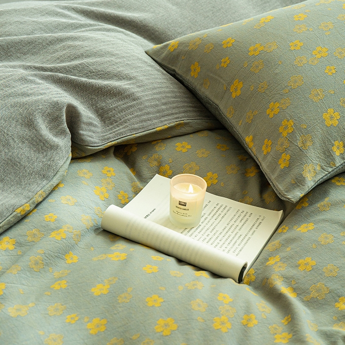 91家纺网 家纺一手货源 找家纺 （总）2025新款A类全棉三层纱四件套