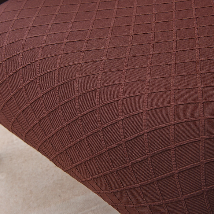 91家纺网 家纺一手货源 找家纺 启博家纺 2025新款菱形格小号老虎椅套 咖色