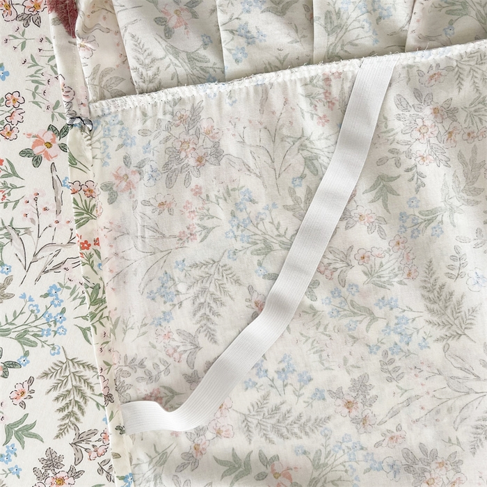 91家纺网 家纺一手货源 找家纺 十个点 2025新款全棉纯棉蕾丝花边床裙四件套 暮色花海