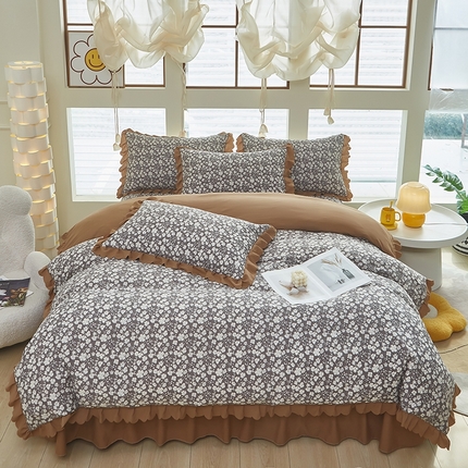 91家纺网 家纺一手货源 找家纺 （总）美之润家纺2025新款针织棉被套床盖印花四件套
