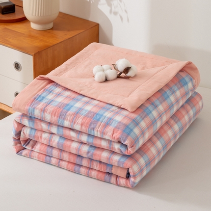 91家纺网 家纺一手货源 找家纺 （总）美梦之都2025新款A类色织水洗棉夏被新疆棉花被空调被夏凉被被子被芯