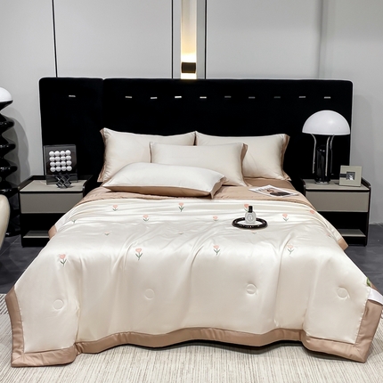 91家纺网 家纺一手货源 找家纺 （总）益多眠 2025新款花朵夏被四件套