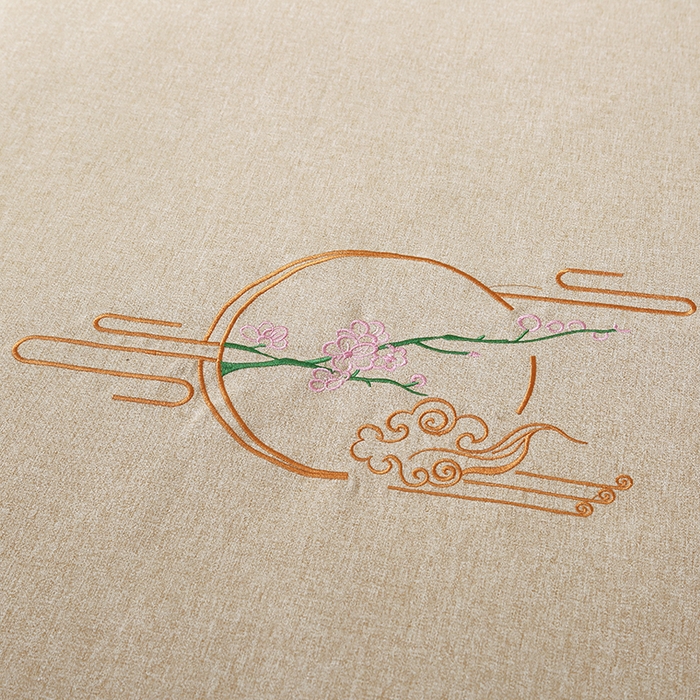 91家纺网 家纺一手货源 找家纺 （总）芙怡 2025春夏新款8023款棉麻绒美 容床罩-花颜系列