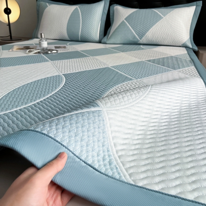 91家纺网 家纺一手货源 找家纺 （总）慕尚家纺 2025新款泡泡豆豆席大pe提花席