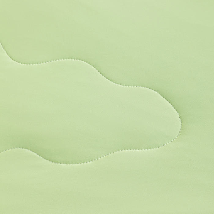 91家纺网 家纺一手货源 找家纺 吾诺 2025 锦氨凉感夏被双感被大豆夏被子被芯凉感丝夏被瓜瓜被 果绿-浅绿