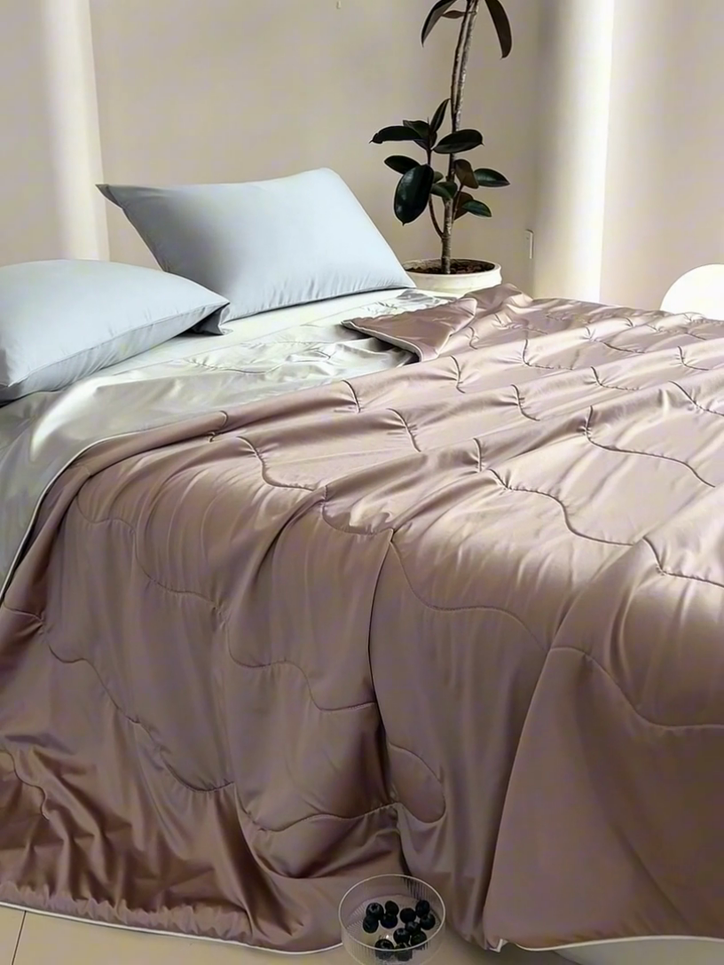 91家纺网 家纺一手货源 找家纺 （总）丽卡家纺2025新款冰丽丝锦氨凉感夏被子被芯