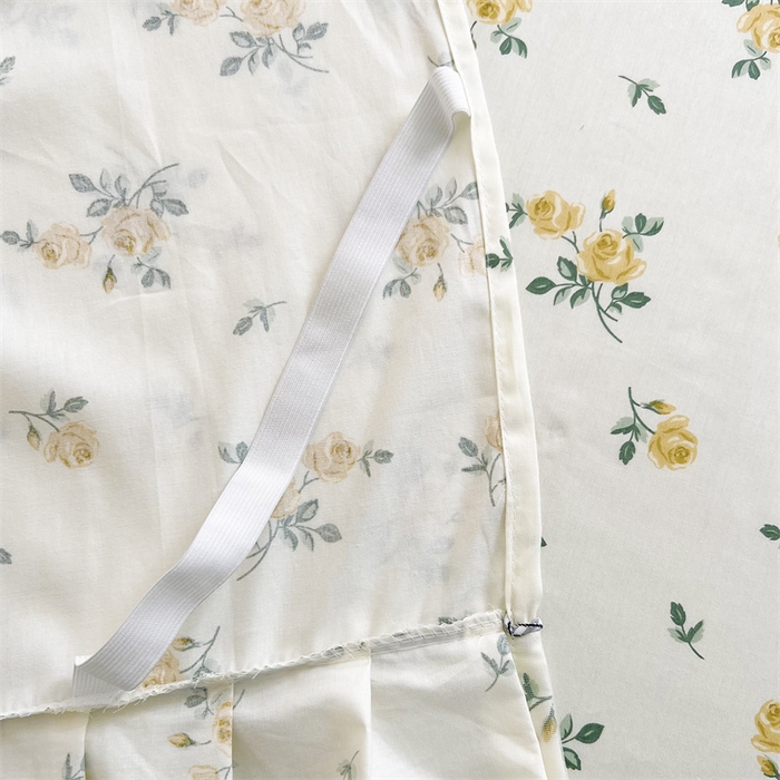 91家纺网 家纺一手货源 找家纺 十个点 2025新款全棉纯棉蕾丝花边床裙四件套 国色天香