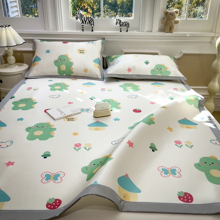 91家纺网 家纺一手货源 找家纺 （总）五月家纺 2025新款卡通冰丝印花凉席