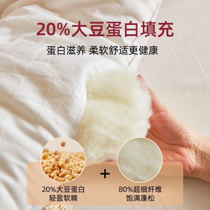 91家纺网 家纺一手货源 找家纺 （总）易睡 2025新款提花大豆被