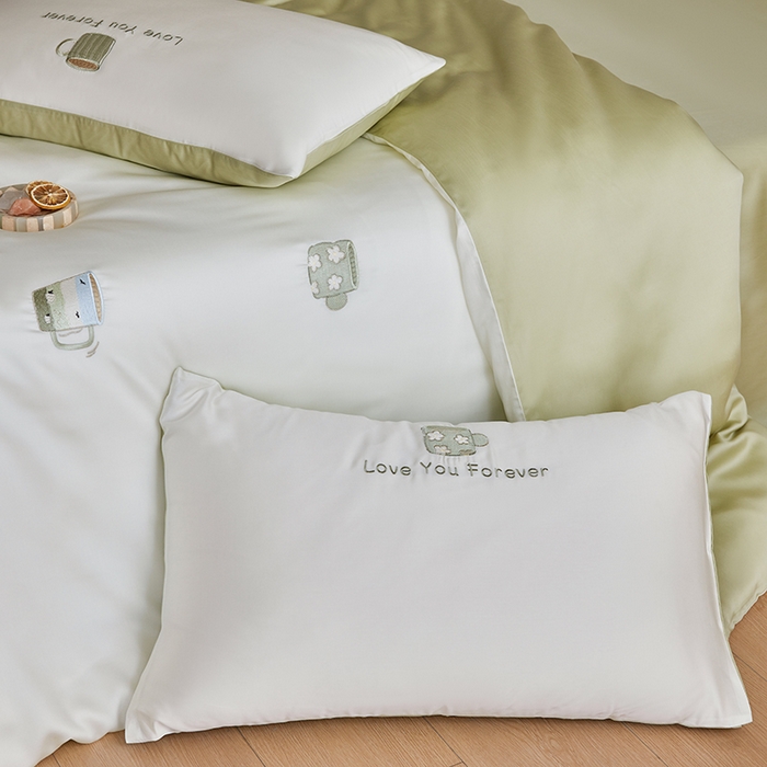 91家纺网 家纺一手货源 找家纺 （总）安莱生活 2025兰精进口60S天丝绣花四件套