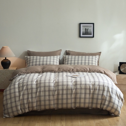 91家纺网 家纺一手货源 找家纺 （总）涵宸家纺 2025新款全棉双层纱印花四件套